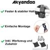 Akyandoo Premium Adjustable Bicycle Kickstand for E-Bikes, 24–29 in, White with Bell view 3