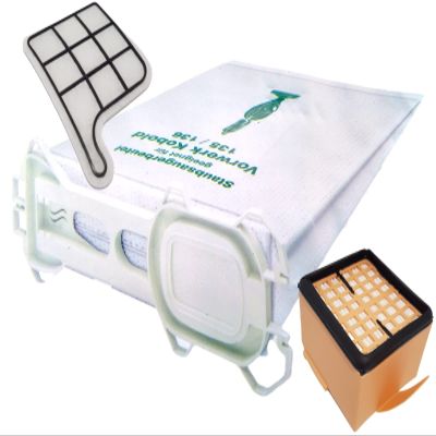 18 Vacuum Cleaner Bags Compatible with Vorwerk Kobold VK 135/136 + Filter Set