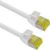 helos Ultra-Slim S/FTP Cat 6A Patch Cable, White, 10.0 m view 1