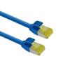 Helos Ultra-Slim S/FTP Cat 6A Patch Cable, Blue, 10.0 m view 1