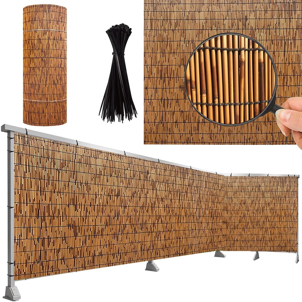 Yufenj Natural Reed Privacy Fence, 91 x 610 cm (3 x 20 ft)