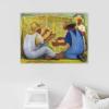 Diego Rivera Three Men Building a Huacal Canvas Print, 70 x 91 cm, Unframed view 3