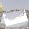 TROYSINC 100-Piece Wedding Place Cards, Royal Carriage Pattern, Black view 4