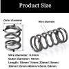 10-Piece Compression Spring Set, Stainless Steel Spiral Extension Springs, 0.9 mm Wire Diameter, 10 mm Outer Diameter, 45 mm Length view 2