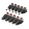 Demasiado 10-Piece 5.5 x 2.1 mm DC Male/Female Push-Type Cable Connector Set for 3528/5050 Strips view 2