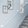 LQX Stair Handrail Kit, Indoor/Outdoor, Wrought Iron, 400 cm view 4