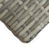 ZQQLVOO Gray Poly Rattan and Solid Acacia Wood Garden Bench, 120 cm view 4