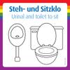 immi 4-Pack Standing & Sitting Toilet Queer Stickers, 98 mm view 1