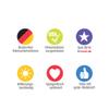 immi 4-Pack Standing & Sitting Toilet Queer Stickers, 98 mm view 2
