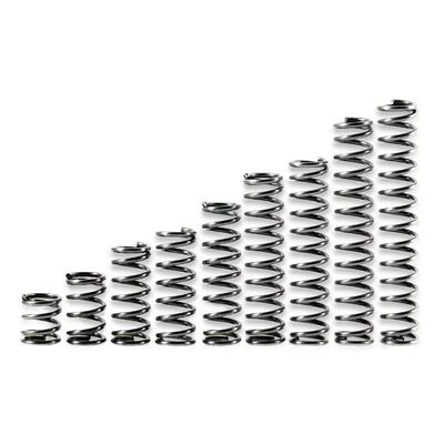 10-Pack 65 Mn Carbon Steel Compression Springs, 2.0 mm Wire, 10–30 mm Diameter, 15–100 mm Length