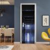A.Monamour Self-Adhesive Door Wallpaper, 3D Old Building Passage, Vinyl Wall Decal, 90 x 200 cm view 1
