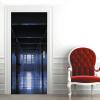 A.Monamour Self-Adhesive Door Wallpaper, 3D Old Building Passage, Vinyl Wall Decal, 90 x 200 cm view 4