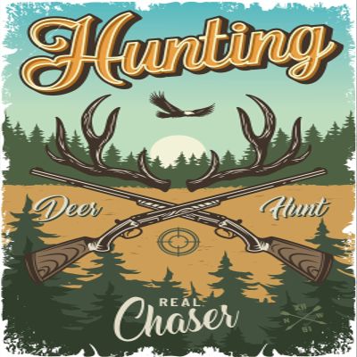 Generic Retro Tin Sign 20 x 30 cm, Vintage Hunting Adventure Decor
