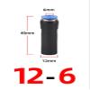 Pneumatic Reducer Push-In Fitting to IQS Hose Connection, 2-Pack, 12 mm to 6 mm view 3