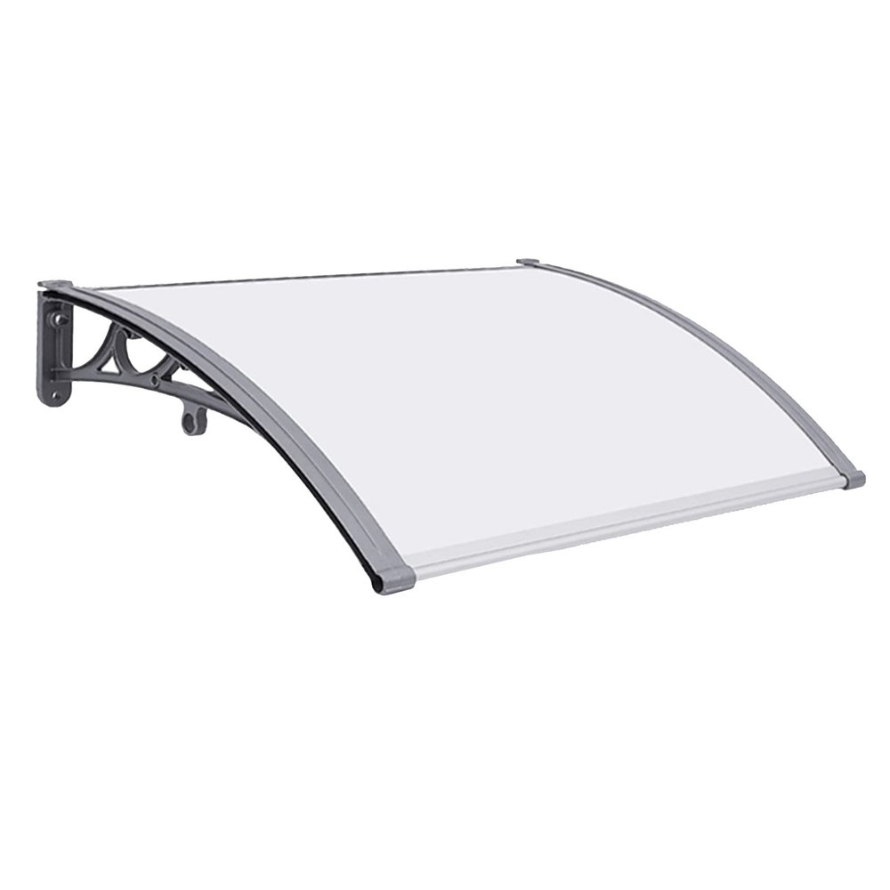 JTSGHRZ Door Canopy with PC Panel and Aluminum Frame, Garden Canopy, Patio Cover, Rain Shelter, 9 Sizes (60 x 80 cm)