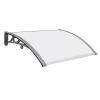JTSGHRZ Door Canopy with PC Panel and Aluminum Frame, Garden Canopy, Patio Cover, Rain Shelter, 9 Sizes (60 x 80 cm) view 1