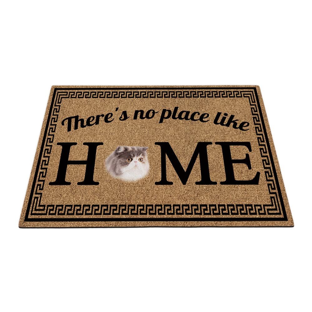 BAGEYOU My Love Doormat with Persian Cat, "There's No Place Like Home", 90 x 60 cm