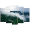 Feeby Canvas Wall Art 200 x 100 cm, 5-Piece Forest in Fog view 2