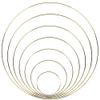 MMLFX 5-Piece Round Iron Metal Hoop for DIY Flower Wreaths and Garlands (Size: 40 cm) view 1