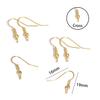 KENNA 50–100-Piece Antique Bronze-Gold Earring Hooks, 19 × 16 mm view 2