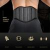 LTLCLZ 1-Piece Weightlifting Belt, Back Support, Black, XL view 3