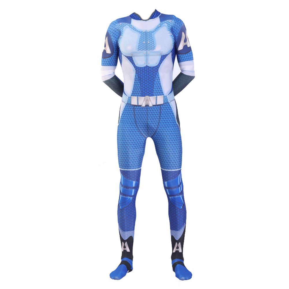 Boys Homelander Cosplay Jumpsuit, The Deep, The Trainer, Starlight Bodysuit Costume Set for Adults and Kids, 130/140 cm
