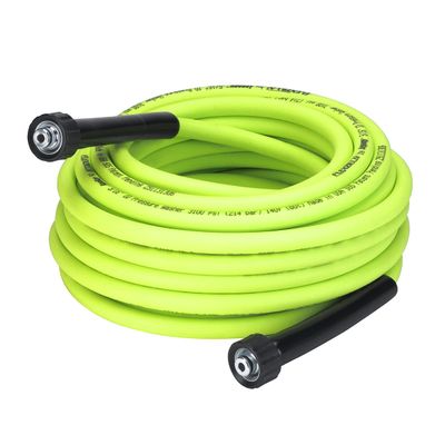 Flexzilla ZillaGreen HFZPW3550M-E Pressure Washer Hose, 5/16 in, 50 m, M22, 3,100 PSI