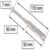 KOTARBAU SDS Plus Drill Bit 7 x 110 mm, Concrete Drill Bit with Carbide Tip view 3