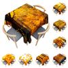 Odot Square Polyester Tablecloth, Waterproof, Easy-Care, Gold Valley Print, 60 x 60 cm view 1