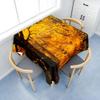 Odot Square Polyester Tablecloth, Waterproof, Easy-Care, Gold Valley Print, 60 x 60 cm view 2