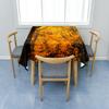 Odot Square Polyester Tablecloth, Waterproof, Easy-Care, Gold Valley Print, 60 x 60 cm view 3