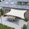 Polyester Sun Shade Sail 5.5 x 7.7 m, Pergola Canopy, Sand-Cream White view 2