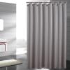 Xiangpeifbh Gray Shower Curtain, Waterproof Polyester, 92 x 182 cm, with 12 Hooks view 1
