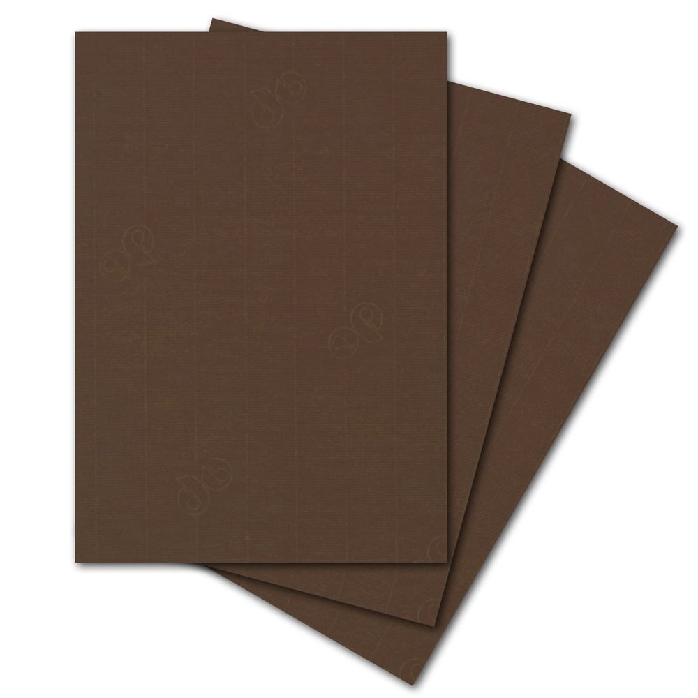 ARTOZ 15-Sheet Craft Paper, Brown, A4, 220 gsm, Fine Egoutteur Ribbing