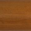 TIBU Kambala Wood Handrail, 280 cm, 42 mm, 4 Straight Stainless Steel Brackets, Beveled End view 2