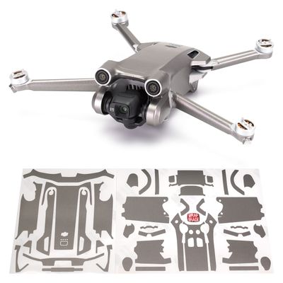WRAPGRADE Skin Compatible with DJI Mini 3 Pro (TITANIUM)