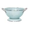 Sharplace Enameled Colander Fruit Bowl, Vintage Style, Small Green view 1