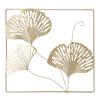 Restokki 3D Ginkgo Leaf Metal Wall Decor with Frame view 1