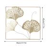 Restokki 3D Ginkgo Leaf Metal Wall Decor with Frame view 2
