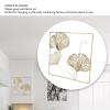 Restokki 3D Ginkgo Leaf Metal Wall Decor with Frame view 3