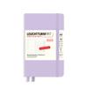LEUCHTTURM1917 365680 Weekly Planner & Notebook Pocket (A6), 2023, 12 Months, Lilac, German view 1