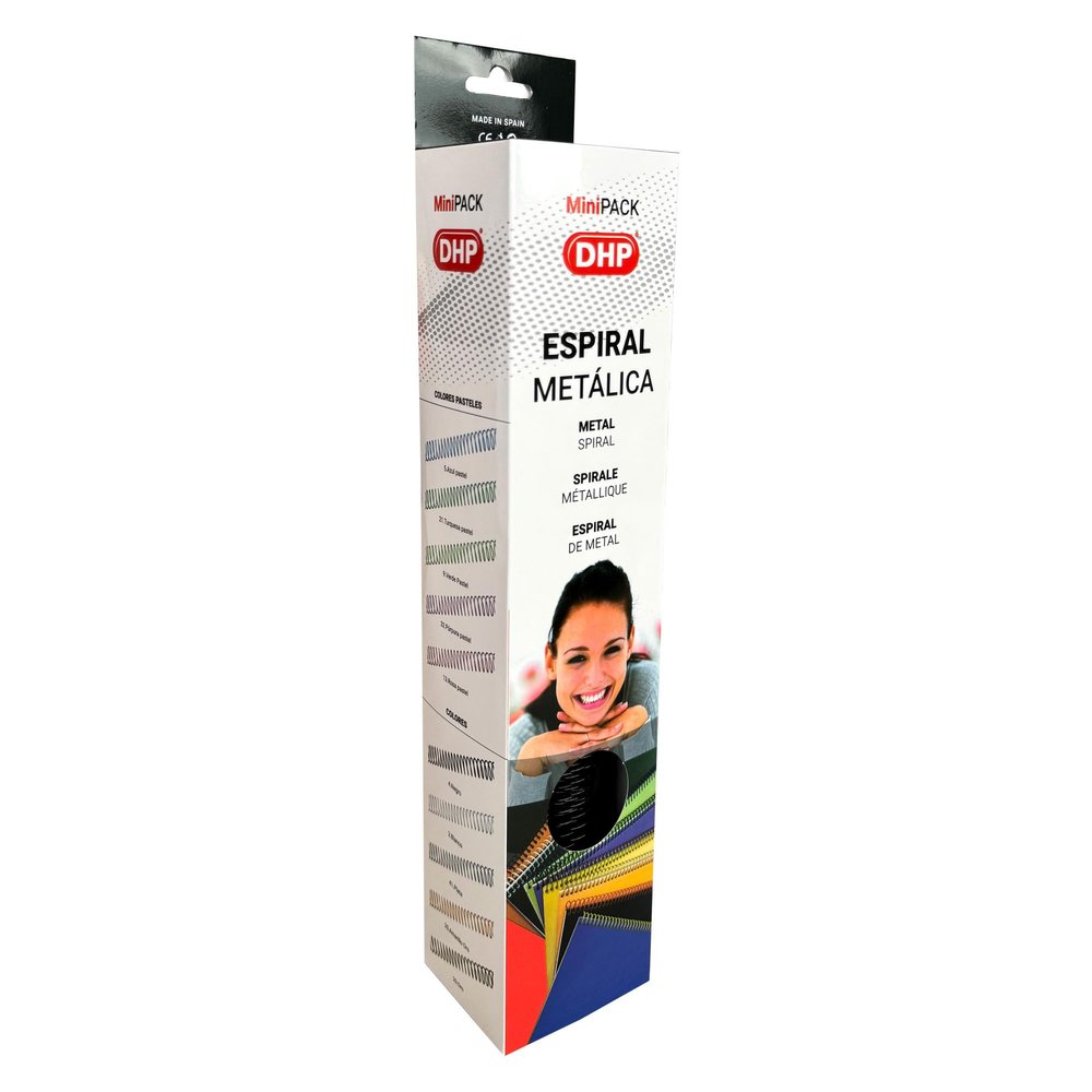 DHP Metal Binding Coil, 5:1 Pitch, 8 mm, Black (Mini Pack, 25 Count)