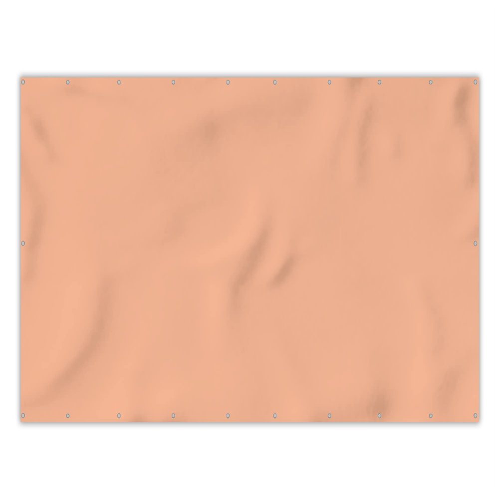 MuchoWow Balcony Privacy Screen, Privacy Mat, Balcony Banner Cover for Terrace or Balcony, Wind Protection, Opaque, Weatherproof, 300 x 120 cm, Apricot Pink Pastel, Solid Orange