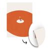 Self-Adhesive Wallpaper Wall Mural Man, Vintage, Circle, 240 x 240 cm view 3