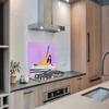 MuchoWow Vintage Pastel Woman Kitchen Backsplash, Aluminum, 100 x 65 cm view 3