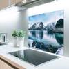 MuchoWow Kitchen Splashback Aluminum Poster, Water - Mountains - Nature, 80 x 55 cm view 2