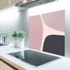 MuchoWow Kitchen Backsplash, Aluminum Poster, 80 x 55 cm, Pastel Minimalist Design view 2