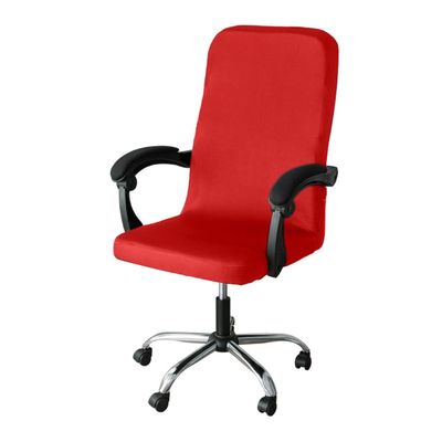 GUYIRT Red Large Universal Stretch Office Chair Cover