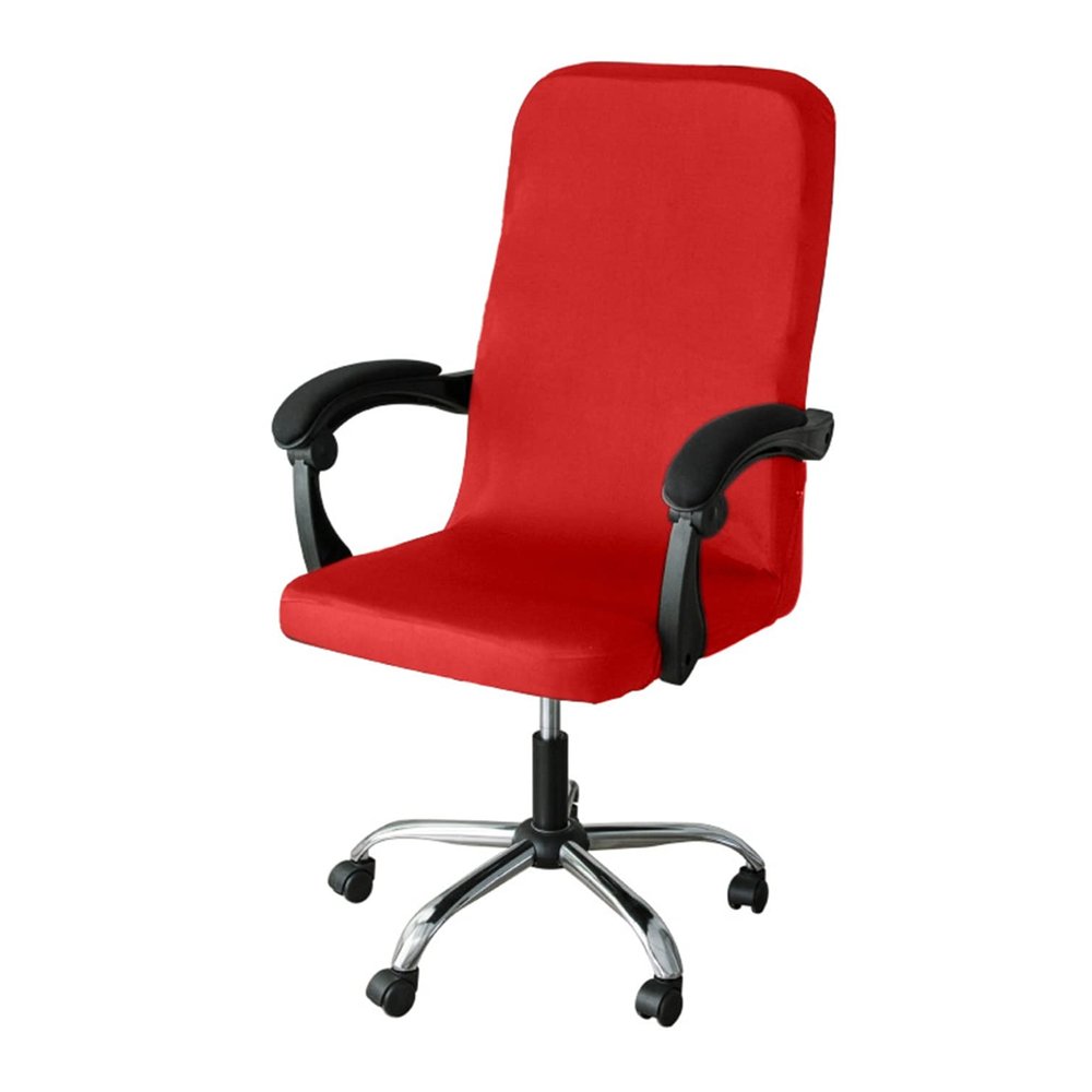 GUYIRT Red Large Universal Stretch Office Chair Cover