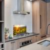 MuchoWow Kitchen Splashback, Aluminum Poster, 100 x 50 cm, Sunflower Field at Sunset view 3